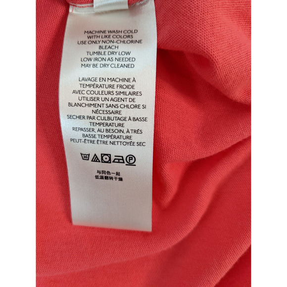 Free People Sleeveless Mini Dress Coral Small Ruffled Distressed Tee Cotton Top - Picture 6 of 7